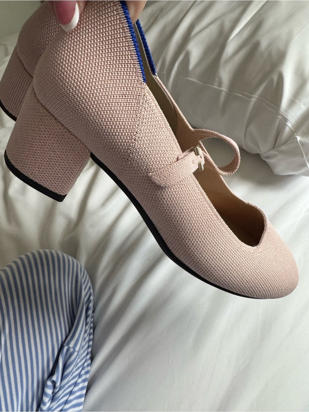 Rothy's Pink Mary Jane Block Heel Pumps - Picture 10 of 13